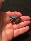 STELLA & DOT TESSERAE RING ADJ SZ 6 FAUX STONES RHINESTONE GUC  — photo 4