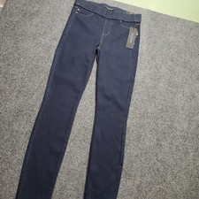 NWT Liverpool Los Angeles Gia Glider Pull On Skinny Jeans Size 4 / 27 Dark Wash
