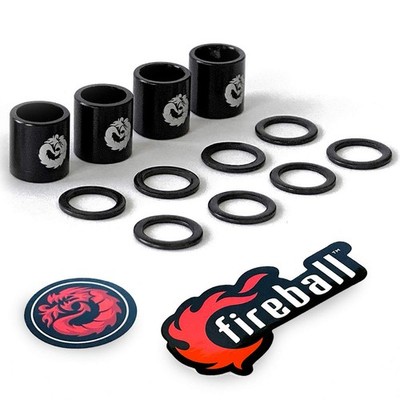 Skateboard Bearing Spacers Speed Rings Aluminum Precision Set 8mm 4 Pack