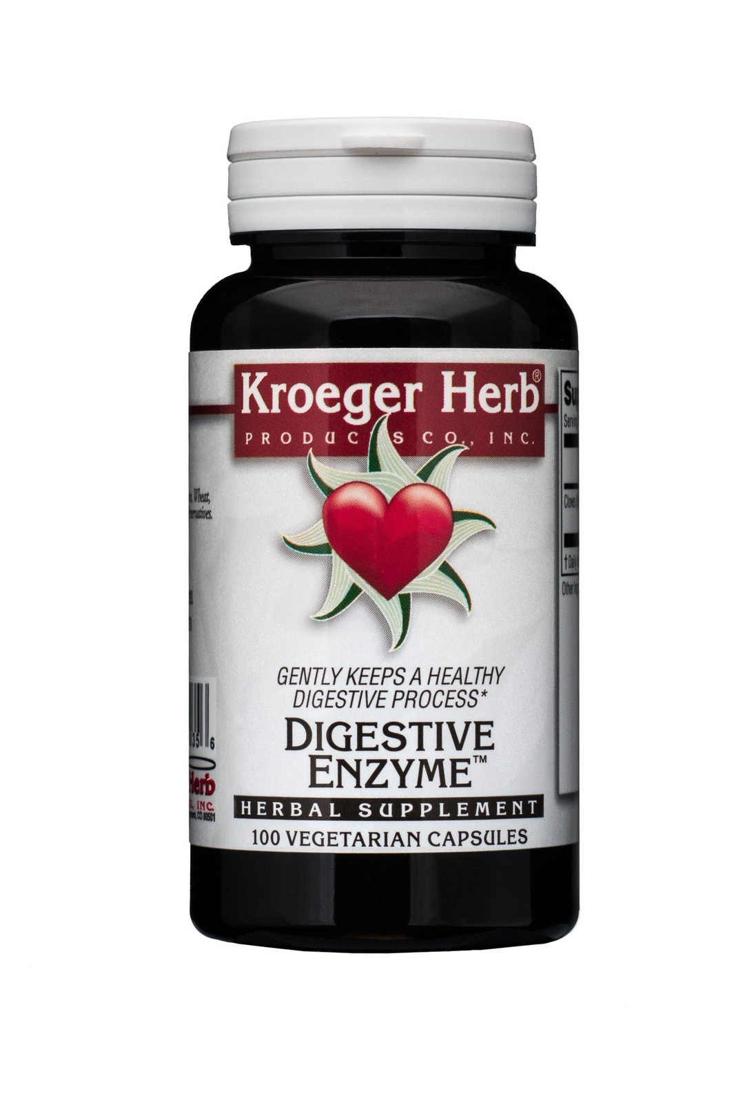Пищеварительный фермент Kroeger Herbs 100 шт. в растительных капсулах