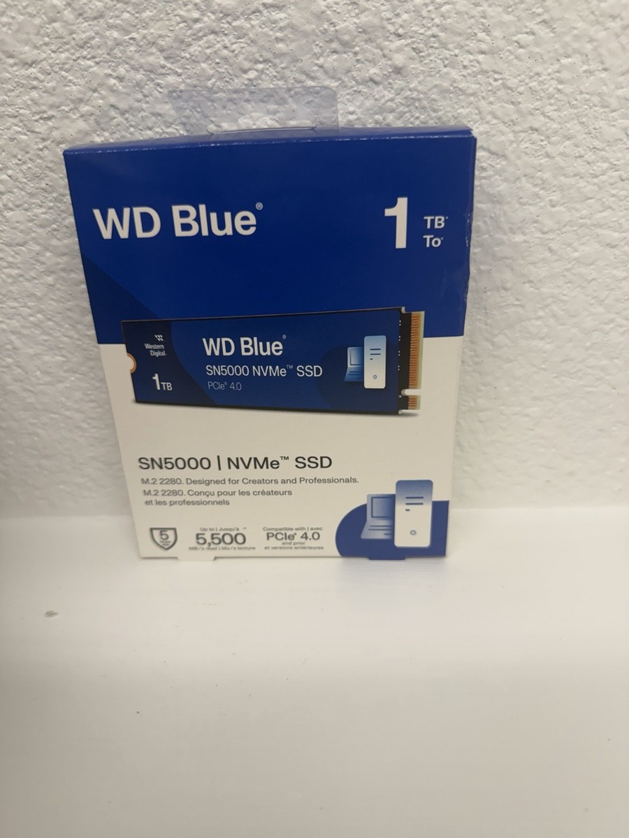 Western Digital WD Blue 1TB SN5000 NVMe PCIe Gen 4.0 M.2 2280
