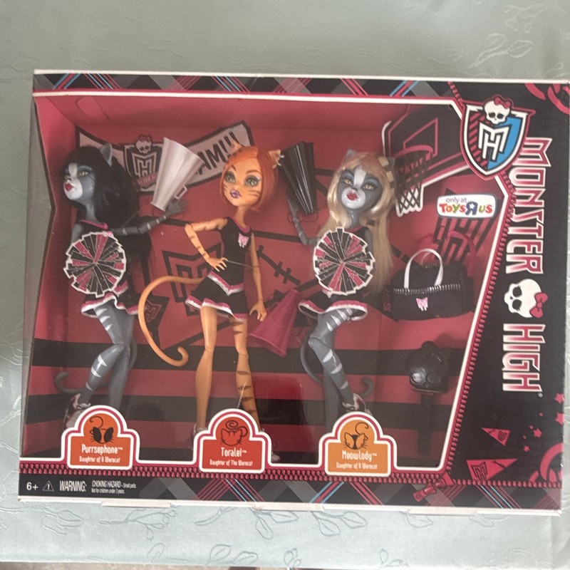 Mattel Monster High Purrsephone Toralei Meowlody 3-Doll Set Toys R Us