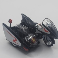 HOT WHEELS -  BATCYCLE WITH ROBIN SIDECAR SCOOTER - 1966 TV SERIES *Read*
