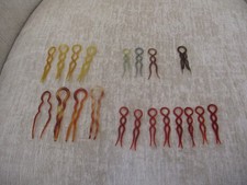 Vintage 40s or 50s French Hair Pins Lot Of 14 Assorted, Tortoise