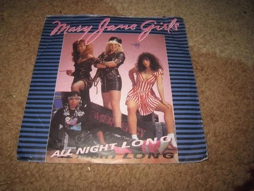 MARY JANE GIRLS ALL NIGHT LONG USED EIGHTIES R&B 7" UK VINYL SINGLE.