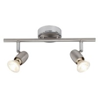 Brilliant Wesley LED Spotrohr Decken Spot Strahler Leuchte Lampe 2-Flammig GU10