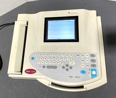 GE Medical Systems Information Technologies MAC 1200 EKG ECG Power Tested