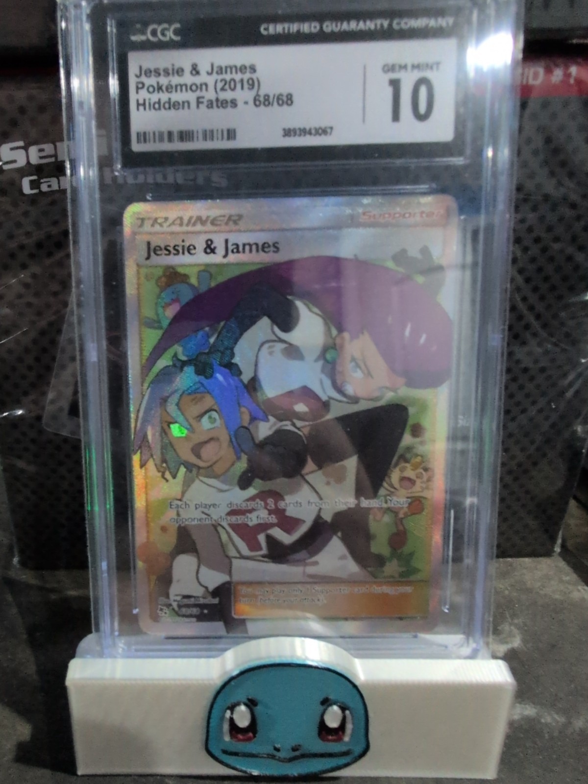Pokémon TCG Jessie & James Hidden Fates Holo Full Art Ultra Rare 68/68 CGC 10