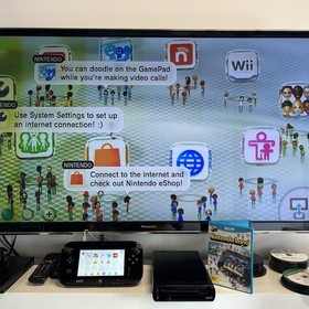 Nintendo Wii U Console W.Game Gamepad Console & Leads TESTED FREE TRACKED POST