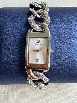 Swarowski Damen Uhr Im Dextera Chain Style Stahl Mit Box Und booklet