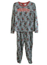 Disney's Mickey Mouse MERRY Christmas Pajama Set Adult XS X-Small Size
