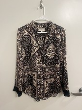 Johnny Was Ophelia Velvet Mix Pajama Top - XS - GREAT CONDITION