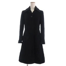 Michel Klein Long Angora Coat Black 38MidLength Used
