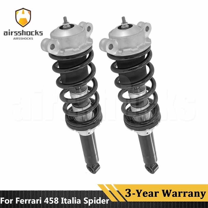 Pair Front Shock Absorbers Assys Magnetic For Ferrari 458 Italia Spider #260057