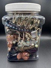 Bulk Jewelry Lot Mostly Necklaces Assorted Mixed Fashion Jewelry Wearable Pieces