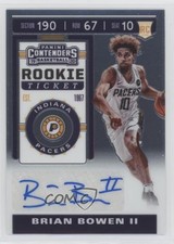 2019-20 Panini Contenders Premium Edition Prizm Brian Bowen II #150 Auto no9