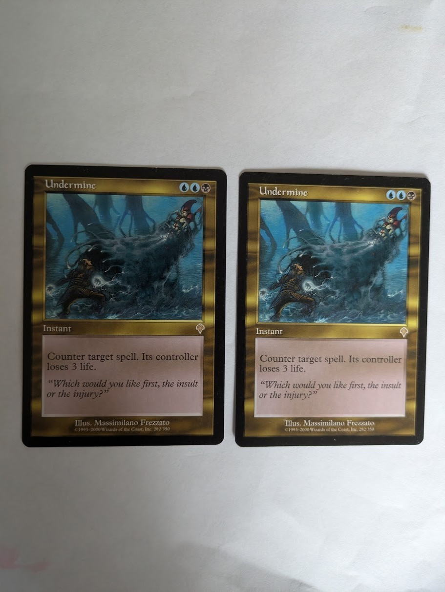 2 Undermine Invasion MTG NM Free shipping with tracking