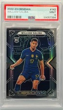 WILLIAM SALIBA - 2022 Panini Obsidian France Rookie Card RC #142 /115 PSA 9. rookie card picture