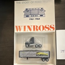 Semi-remorque moulé sous pression Winross 1/64. L'histoire des camions Ford neuf en boite 1961-1964