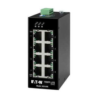 Tripp Lite NGI-U08 8-Port Unmanaged Industrial  Gigabit Ethernet Switch - 10 ~E~