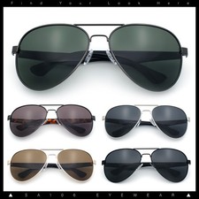 SA106 Polarized Pilot Aviator Sunglasses for Men UV400 Metal Frame
