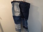 Ashley Stewart Womens Blue Denim Soft STRETCH Patchwork Jeans Size 26 — photo 4