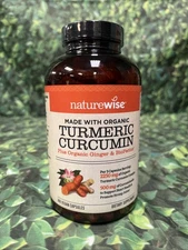 NatureWise, Organic Turmeric Curcumin, 90 Vegan Capsules
