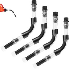 Racing Fuel Jug Hose with Bender, for 3/5/5.5 Gallon Gas Cans, 14 Inch 4 Set