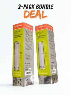 2-Pack Universal Grill Heat Tent Stainless Steel 13.5-19'' Adjustable Char-Broil.