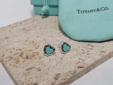 Tiffany  Co. Return to Tiffany Love Blue Heart Earrings