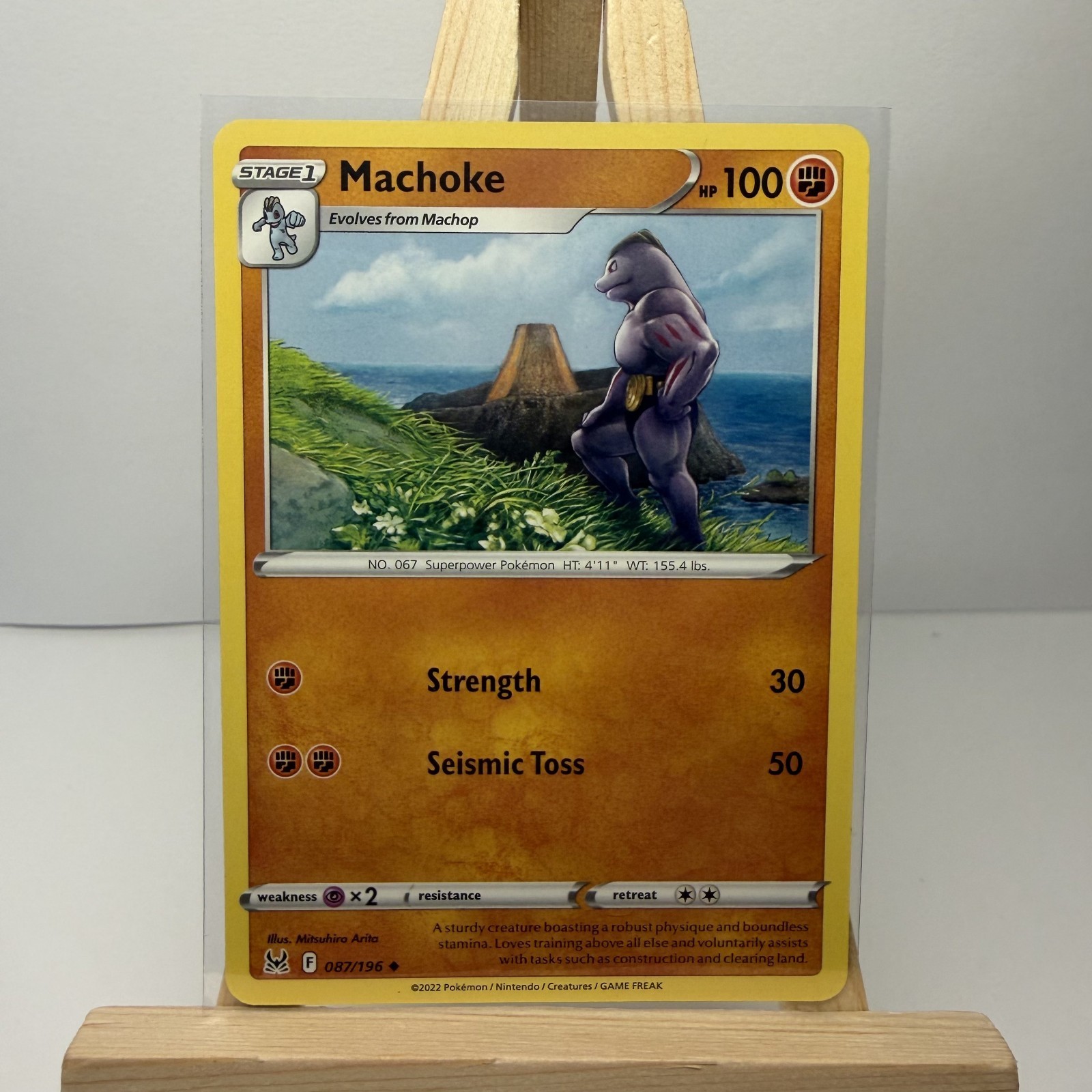 Machoke 87/196 Lost Origin Pokemon TCG