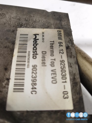 Original BMW F10 F11 F12 F13 Standheizgerät Diesel Standheizung 5kw Webasto - Photo 10/10