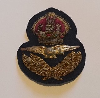 WW2 Royal Canadian Air Force RCAF RAF RNZAF RAAF Officers Peaked Cap Badge