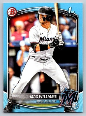 2025 Bowman Draft #BD-68 Max Williams Sky Blue Border #/499
