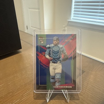 2026 Topps Finest Carter Jensen Blue Refractor RC /150 Kansas City Royals Rookie