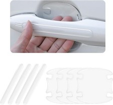 8PCS Clear Car Door Handle Protectors, Anti-Scratch Self-Adhesive Color: White