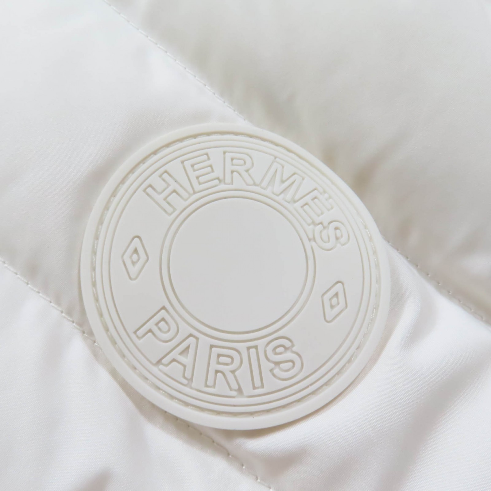 Pristine HERMES Down vest Blanc polyester Women 3… - image 8