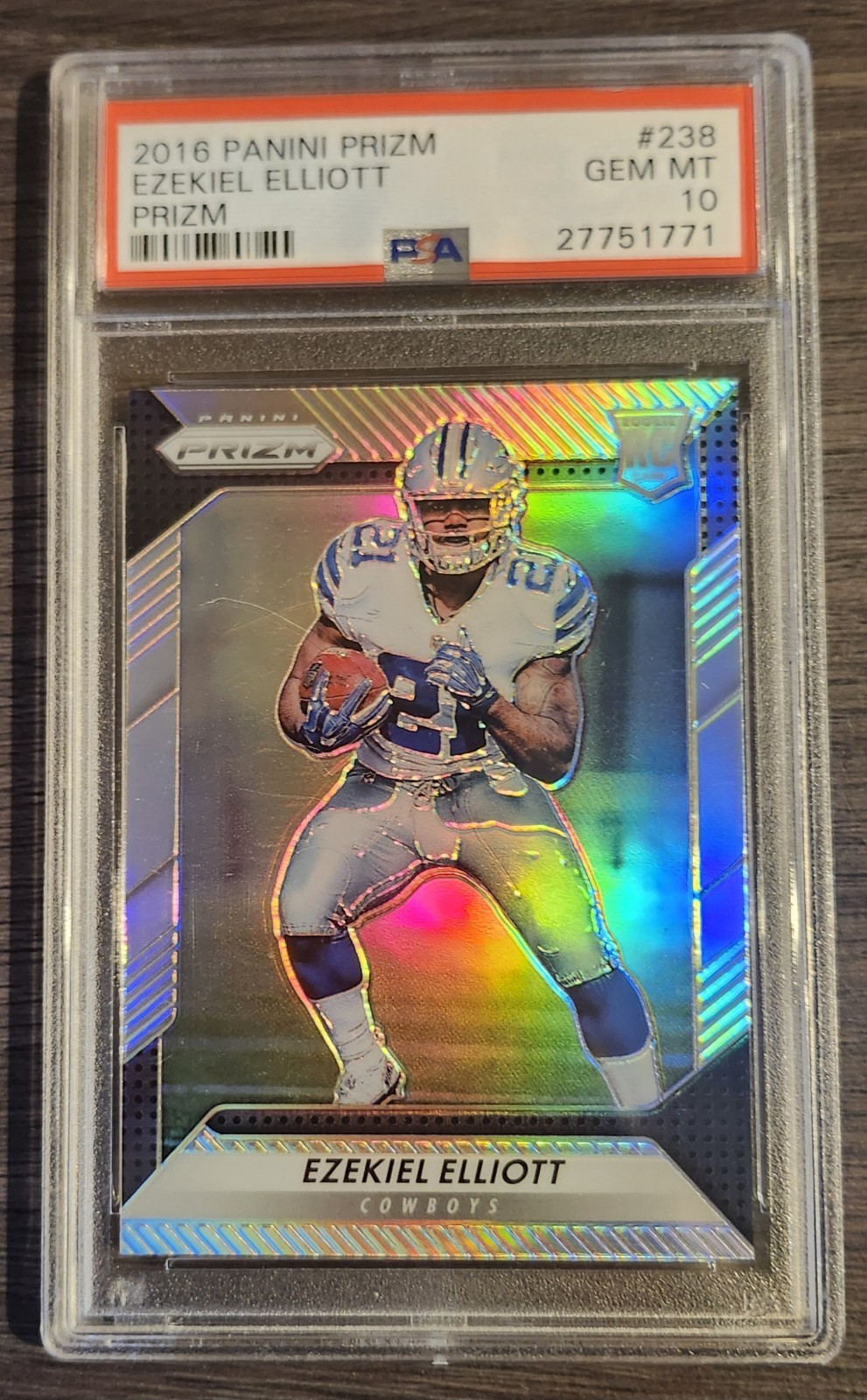 2016 Panini Prizm Ezekiel Elliott RC PSA 10 Gem Mint #238 Cowboys