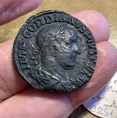 Roman Bronze SESTERTIUS  GORDIAN III  ..most ex Auction CNG 1990s