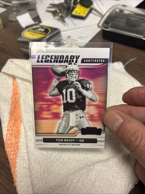 2021 Panini Contenders Draft Picks - Legendary Contenders Tom Brady #7 Purple