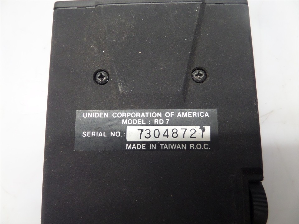 Vintage Uniden RD7 Radar Detector - No Power Supply | eBay