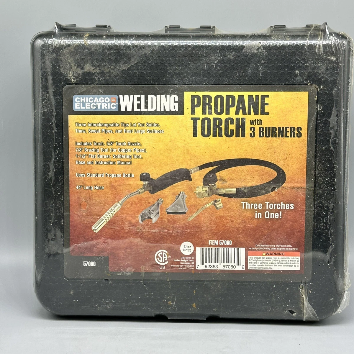 Propane torch 2024 kit harbor freight