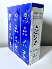 Native Unscented Mineral Face Lotion Sunscreen Zinc Oxide SPF 30 1.7oz 09:24 3pk