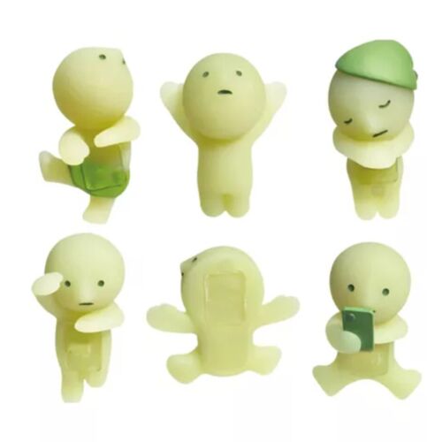 12Pcs Smiski Hippers Glow in the Dark Series Decorative Mini Figure Blind Box AU - Picture 4 of 15