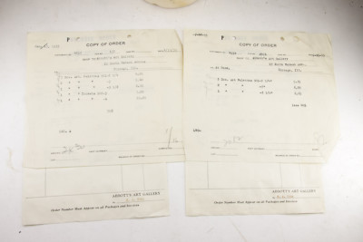 1933 Lamson Goodnow Abbott's Art Gallery Chicago IL Purchase Odrs Ephemera P774L