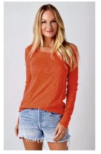 ATM Slub Jersey Long Sleeve Top in Cedar. NWT. Size XS. Retail- $145