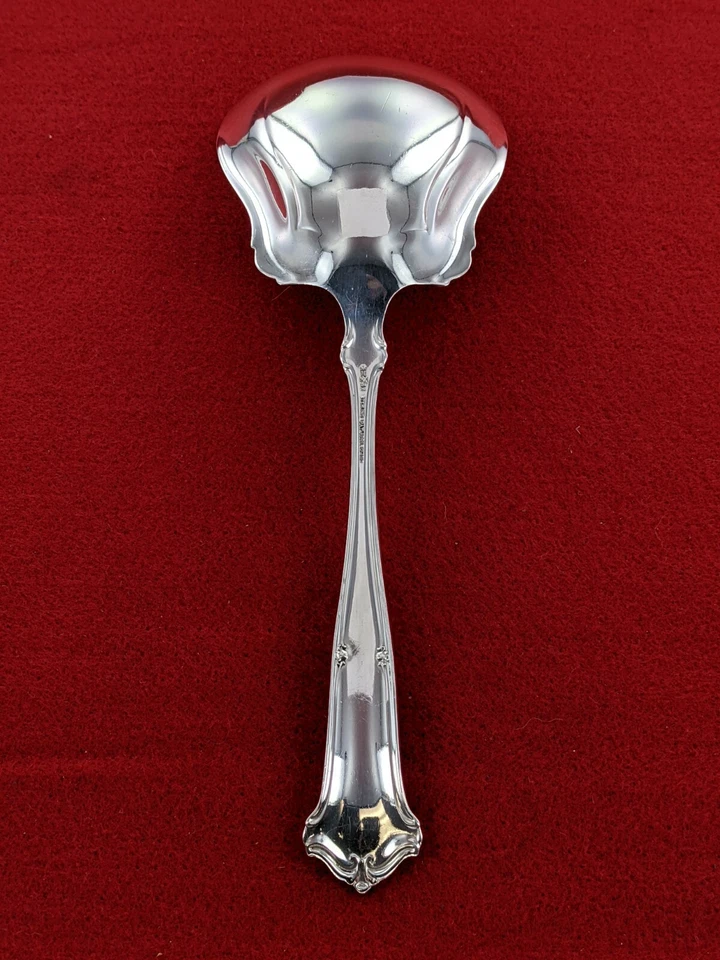 Wallace plata esterlina 1910 sajón 8 3/4" cuchara para servir bayas sin mono Foto 2 de 4