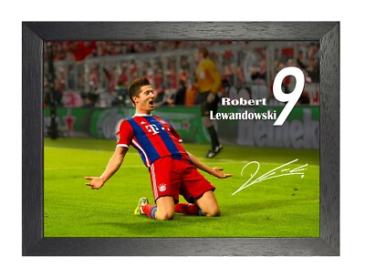 Robert Lewandowski 6# Bayern München Stürmer Poster RL9 Tributfoto 
