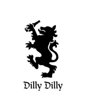 Dilly Dilly lion Decal or Sticker for most surfaces cars 6"... FREE SHIPPING