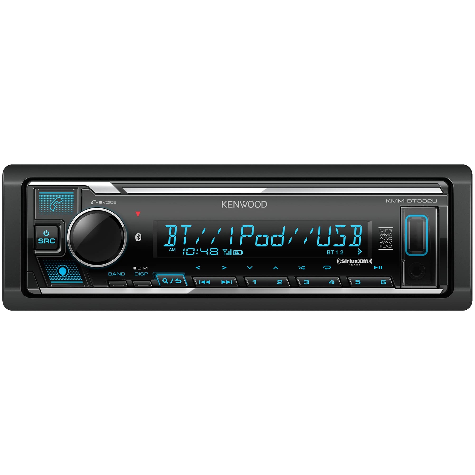 KENWOOD KMM-BT332U Bluetooth Car Stereo with USB Port, AM/FM Radio, MP3